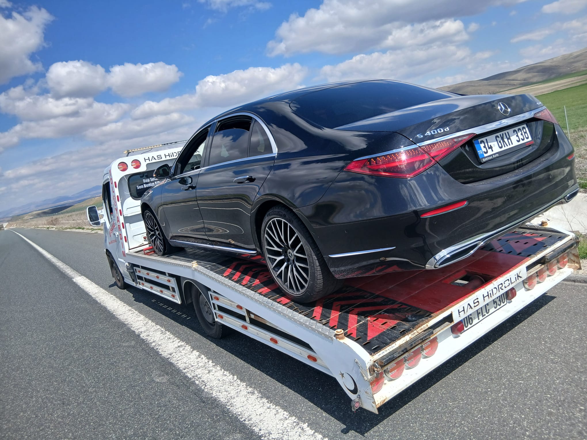 Mercedes S400 çekici — Kırşehir Otoban